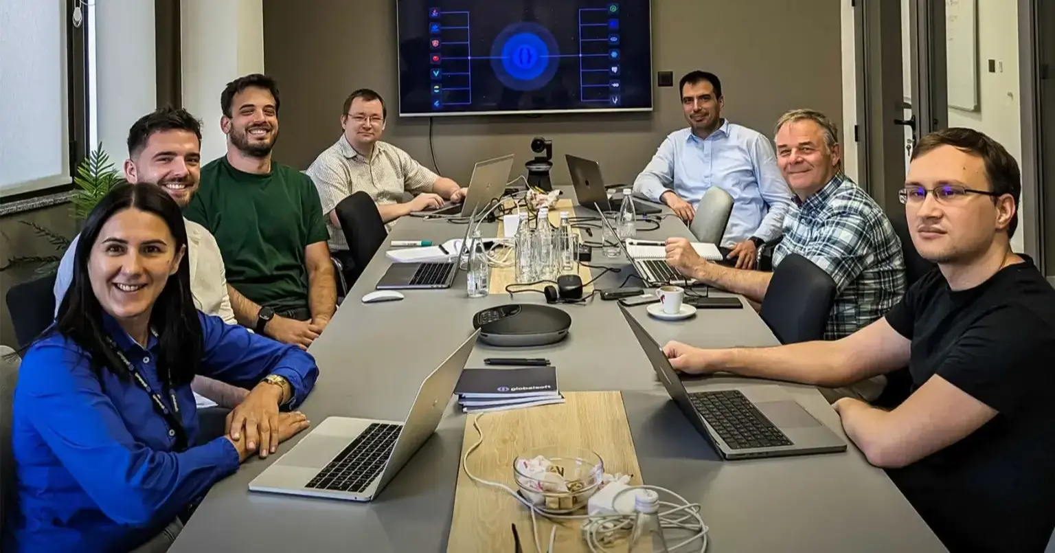 globalsoft team in a meeting